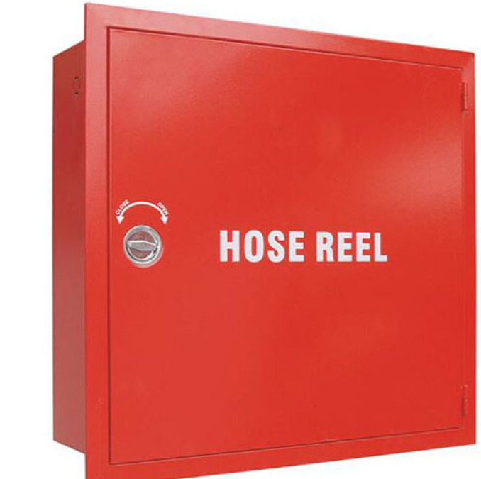 Self-Stand Fire Hose Cabinet, Mild Steel, Double Hose