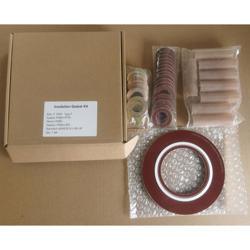 Flange Isolation Gasket Kits, Type E, Phenolic, 3 IN, 300 LB