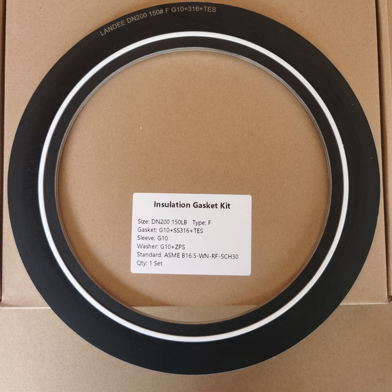 G10 Insulation Gasket Kit, Type F, DN200, 8 Inches, CL150 LB