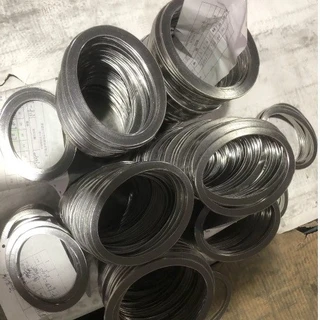 Oval Type Spiral Wound Gasket, AISI 316, Graphite