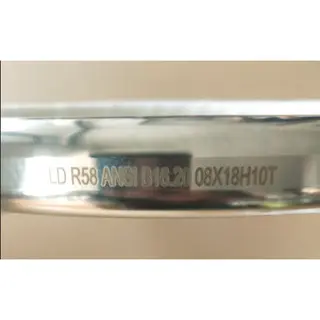 08X18H10T Oval Gasket, ANSI B16.20, Stainless Steel, R58