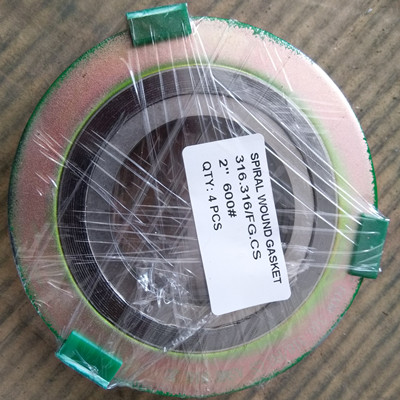 Spiral Wound Gasket with Inner and Outer Ring, 2 Inch, Class 600 LB