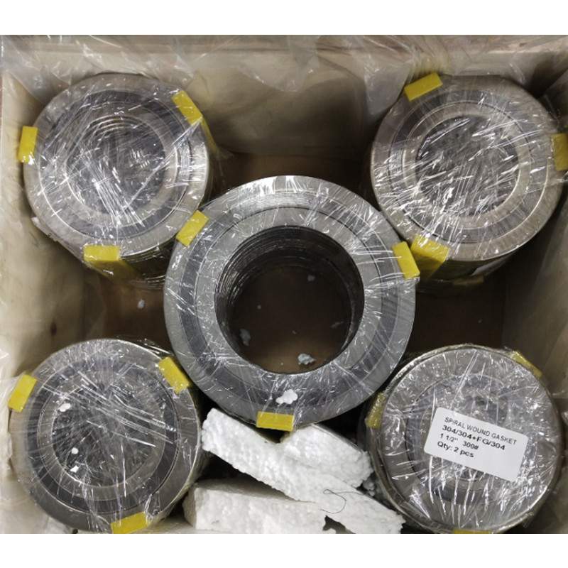 SS 304 Spiral Wound Gasket, ASME B16.20, 1/2-30 Inch, 150,300,600 LB