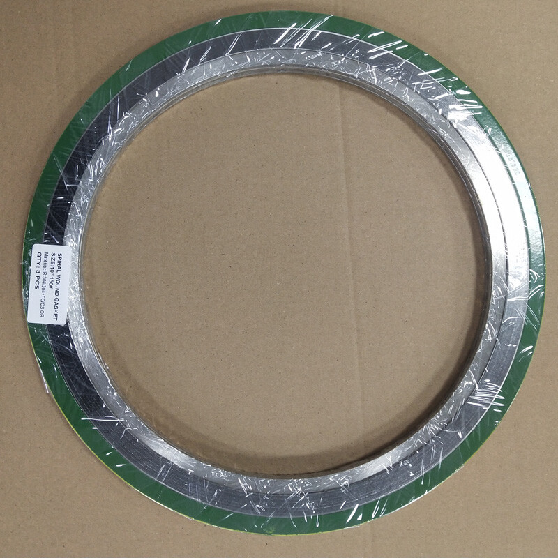 SS 304 Spiral Wound Gaskets, 10 Inch, CL150 LB, Raised Face