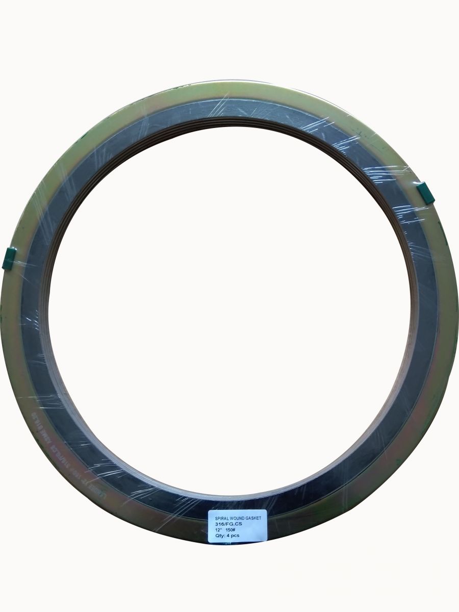 SS 316 SW Gasket, 12 Inch, 150 LB, ANSI B16.20, RF Flanged