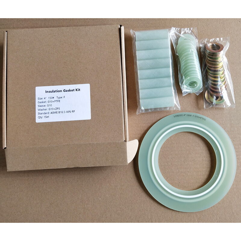 Type F Insulation Gasket Kits, ASME B16.5, G10, 4 IN, 150 LB