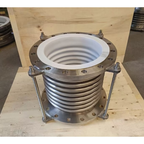 SS 304 Expansion Joint, DN100, CL150, PTFE Lined, RF Flanged