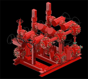 Class EE PSL2 PR2 Choke Manifold, 4 Inch, API 6A