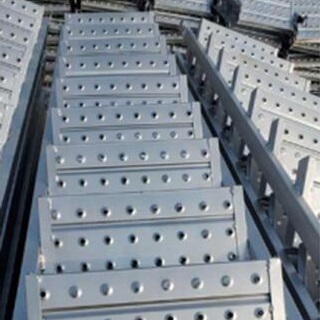 Q195 Scaffolding Ladder, 9 steps, Pre-Galvanized