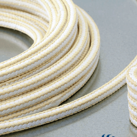 White PTFE Packing with Aramid Corners, 5 X 2 Meters