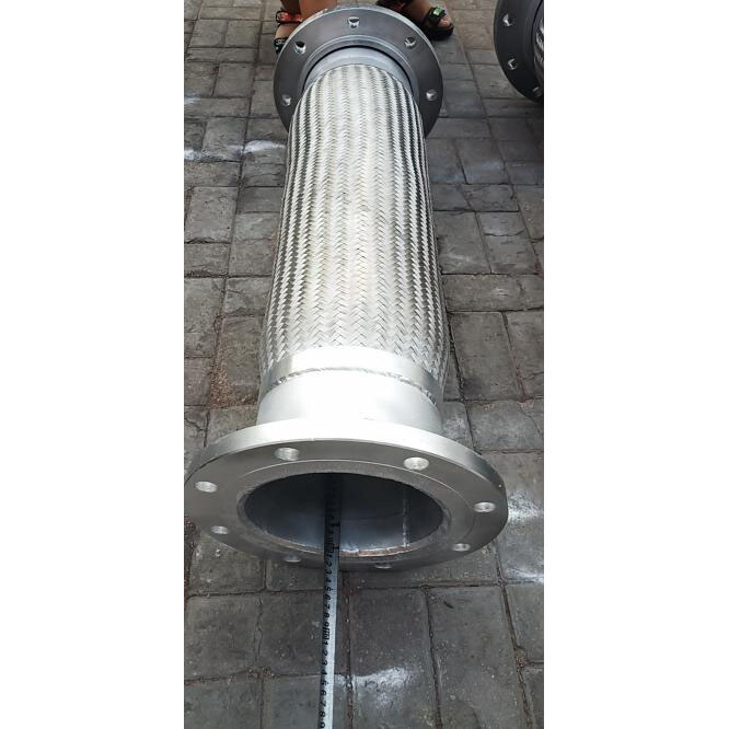 SS 316 Braided Hose, Stainless Steel, 10 IN, 150 LB, Flanged SS 316 Braided Hose, Stainless Steel, 10 IN, 150 LB, Flanged