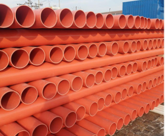 Orange PVC Pipes
