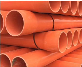 Orange PVC Pipes, ASTM D2729, 3 Meters, One End Socket