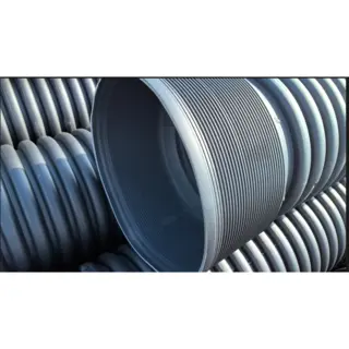 HDPE Double Wall Corrugated Pipe, DN225-DN800, 1.7-4.5 mm