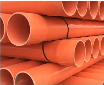 Orange PVC Pipes, ASTM D2729, 3 Meters, One End Socket