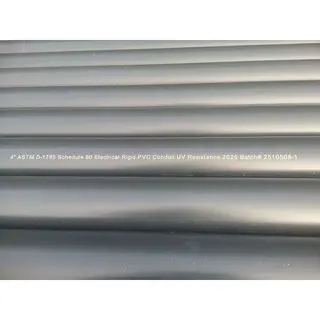 ASTM D1785 UPVC Pipe, 3/4–4 Inch, SCH 80, UV-Resistant, BE