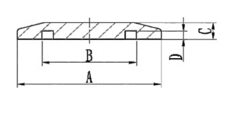 ISO-KF Blank Flange Design Drawing ISO-KF Blank Flange Design Drawing