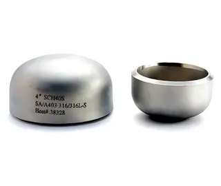 Stainless Steel Pipe Cap, ASTM A403 WP316\316L, 4 IN, SCH 40S