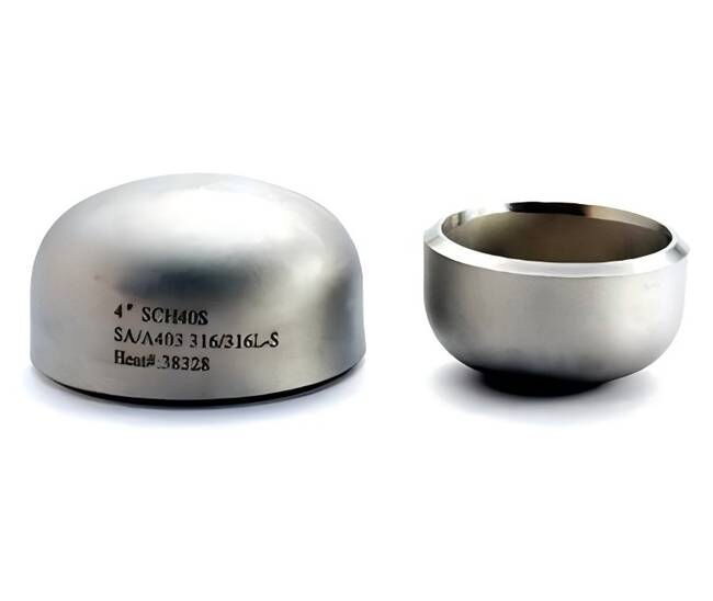 Stainless Steel Pipe Cap, ASTM A403 WP316\316L, 4 IN, SCH 40S