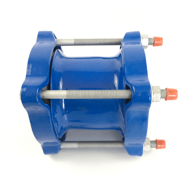 Ductile Iron Universal Coupling with Galvanized Bolts & Nuts