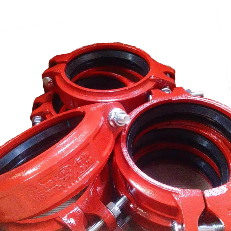 Epoxy Coated Grooved Coupling, ASTM A536 GR.65-45-12, 5 Inch