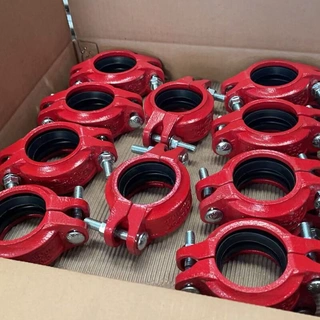 Grooved Flexible Coupling, A536 GR.65-45-12, DN50, Epoxy Coated