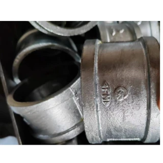 Galvanized Malleable Iron Coupling, 4 Inch, ASME B16.3, NPT