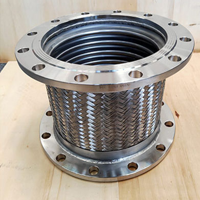 SS 304 Metal Braided Hose, DN15-DN300, Flanged Ends