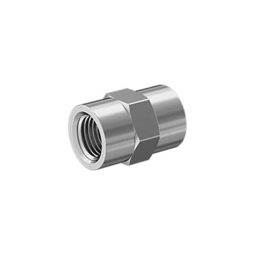 SS 304L Hex Coupling, BS 3799, 1/2 * 3/4 IN, 6000 PSI, FNPT