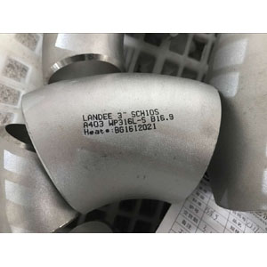 A403 WP316L 45 Deg Seamless Elbow, ASME B16.9, 3 Inch