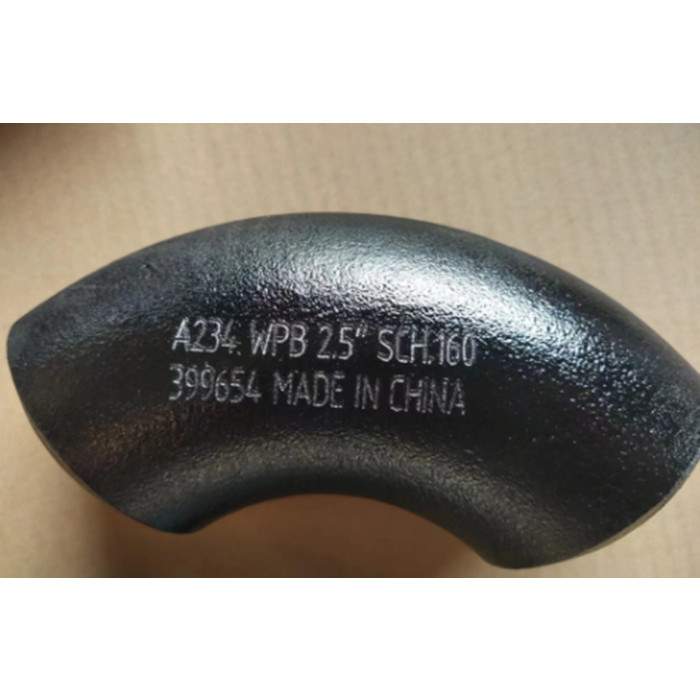 ASTM A234 WPB 90 Degree Elbow, ASME B16.9, 2-1/2 Inch, SCH 160