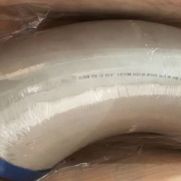 ASTM A403 TP347H 90 DEG Pipe Elbow, ANSI B16.9, 18 Inch