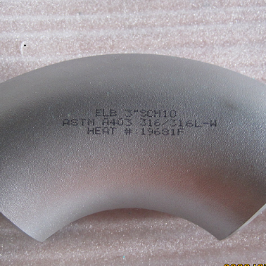 ASTM A403 WP316L Elbow, 90 DEG LR, SS 316L, 24 Inch, SCH 10S