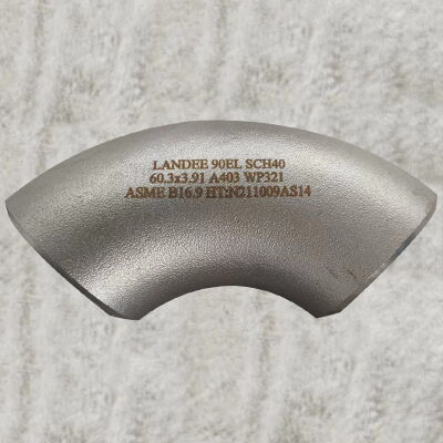 ASTM A403 WP321 Pipe Elbow, ANSI B16.9, 90 Degree, 2 IN, BW