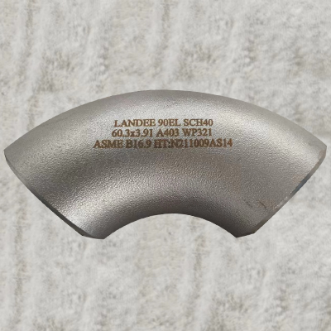 ASTM A403 WP321 Pipe Elbow, SS 321, 90 Degree, OD 60.3 MM