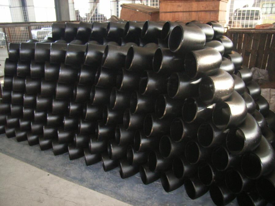 Carbon Steel 90° Elbow, ANSI B16.9, A234 WPB, 8 Inch, SCH 40