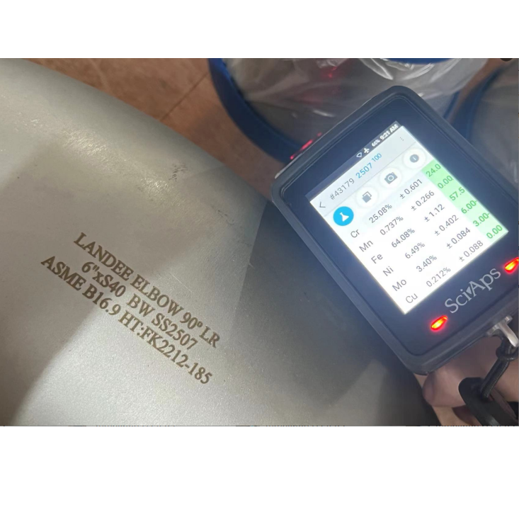 Duplex Stainless Steel Elbow, ASME B16.9, UNS 32750