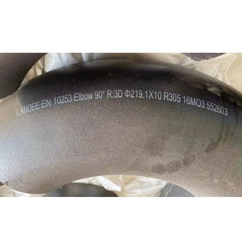 EN 10253 90 Degree Elbow, 16Mo3, DIN, 3D