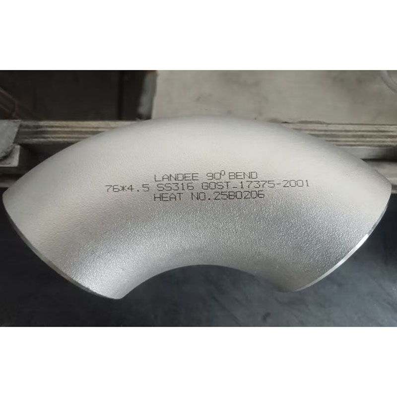 GOST 17375 Seamless Elbow, SS 316, 76 mm * 4.5 mm, 90 Degree