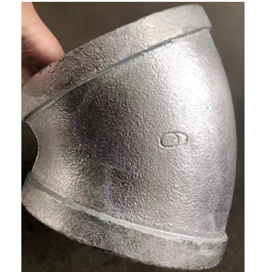 Malleable Iron 45 Deg Elbow, 6 Inch, ANSI B16.3, ANSI B1.20.1