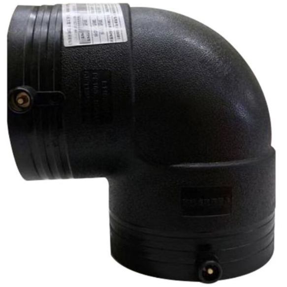PE 90 Degree Elbow, ISO 4427-3, DN250, PN16, Socket Ends