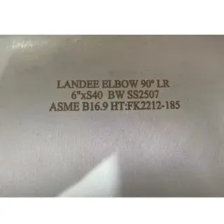 UNS S32750 90 Degree Elbow, 6 Inch, SCH 40S, ASME B16.9