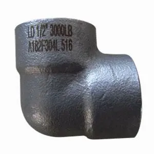 ASTM A182 F304L Elbow, 1/2 Inch NPT Screwed, 90 DEG, Class 3000
