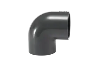 UPVC Pipe Elbow, 90 Degree, DN20-DN315, DIN