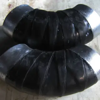 3L PE Coated 90 Deg Elbow, ASTM A860 WPHY60, 2 Inch, SCH 80