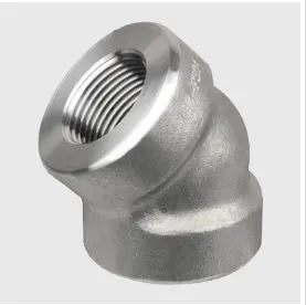 Stainless Steel Forged Threaded 45 Degree Elbow