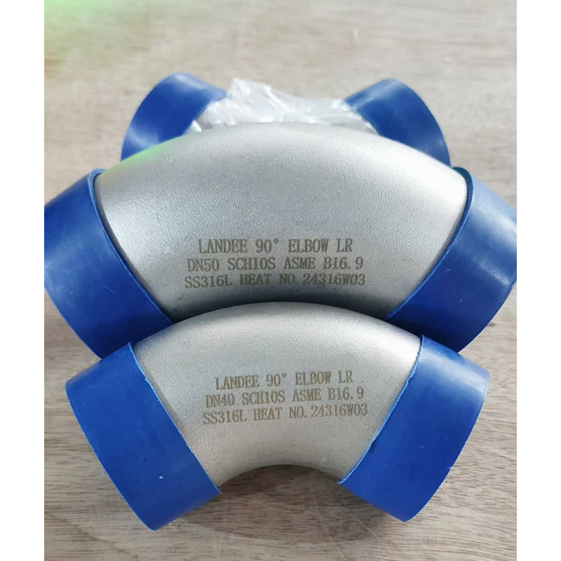 SS 316L 90 Degree Elbow, ASME B16.9, 2 IN, DN50, LR, SCH 10S