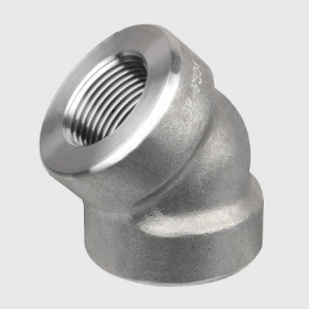 Stainless Steel 45 Degree Elbow, 1/8-4 Inch, ASME B16.11