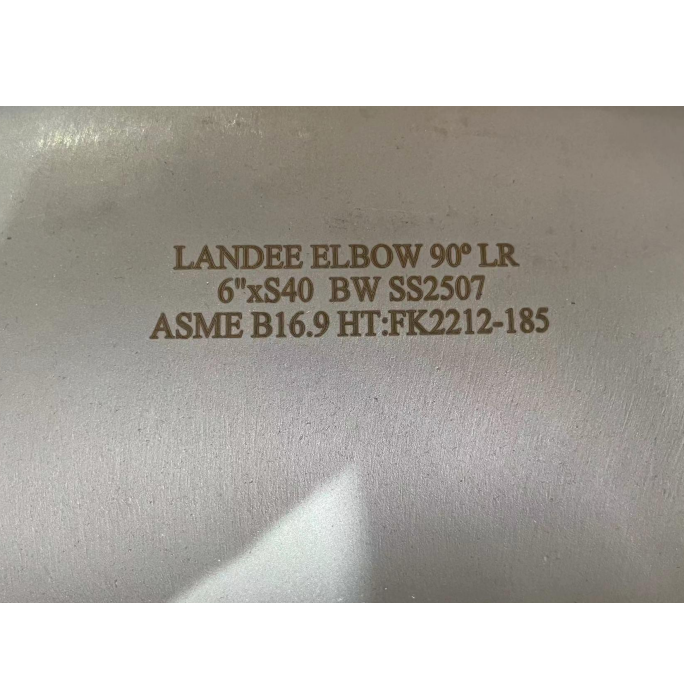 UNS S32750 90 Degree Elbow, 6 Inch, SCH 40S, ASME B16.9