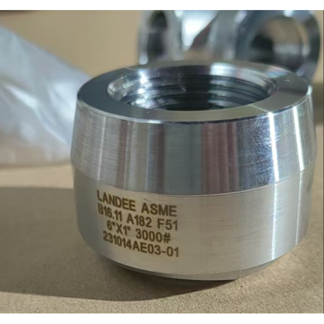 ASTM A182 F51 Threadolet, ASME B16.11, 1 * 6 IN, CL3000, NPT